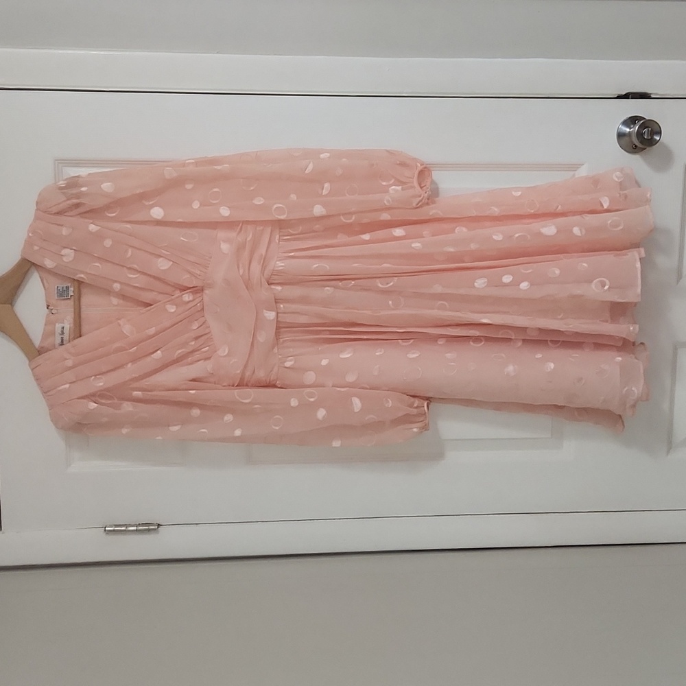 Vintage Pink Polka Dot Neiman Marcus Dress